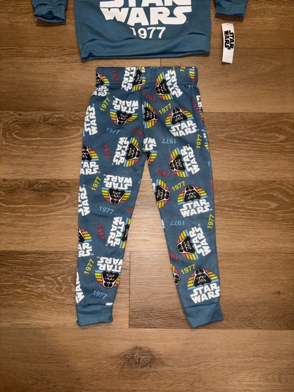 Star Wars 2 Pc Set Kids Size 5 Darth Vader 1977 Retro Sweatshirt Jogger New